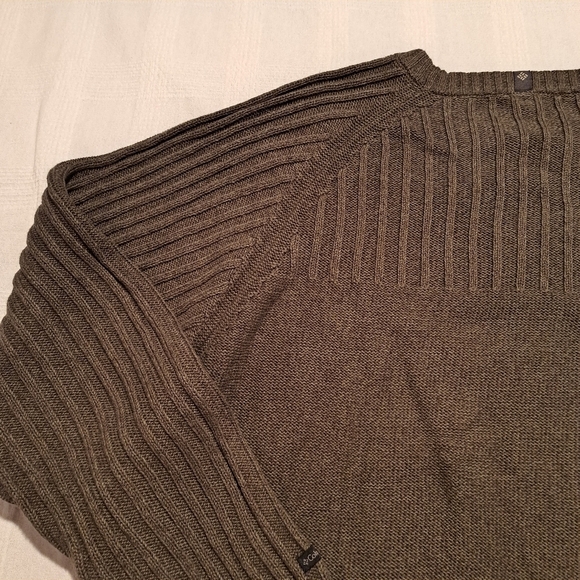 Columbia men's XXL Olive green 100% Cotton sweater, beautiful condition - Picture 2 of 7